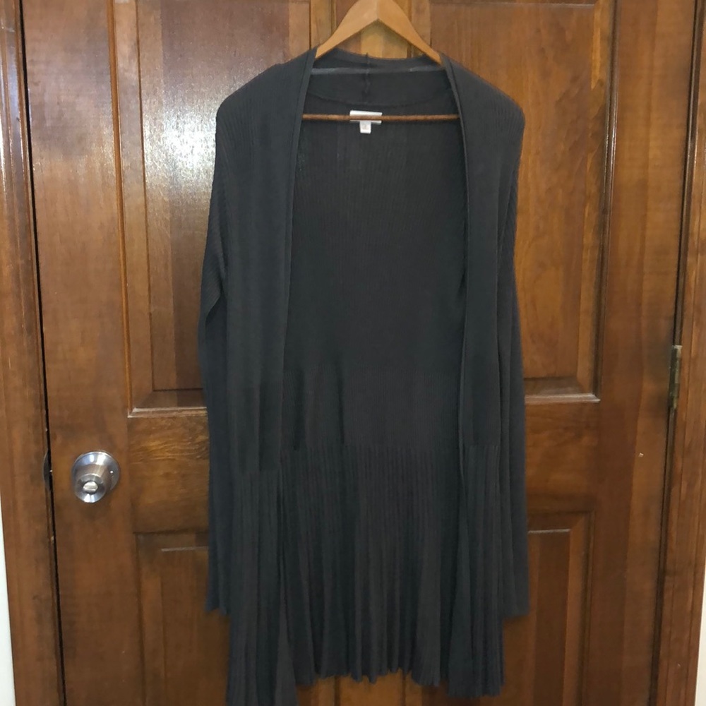 Grey cardigan sweater